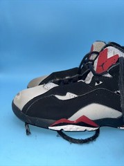 Jordan True Flight Black/Red/Gray Lifestyle Sneakers Size 2.5Y (343796-060)