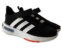 Adidas Racer TR23 Cloudfoam Kids Shoes – Size 3Y – Black/White/Orange ID0335