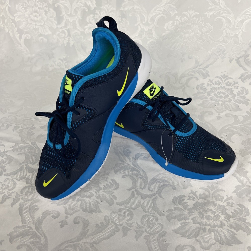 Nike Unisex Flex Contact 3 Running Shoes Blue AR4151 403 Size 6Y
