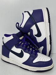 Size 6 Y- Nike Dunk High Electro Purple Midnight Navy