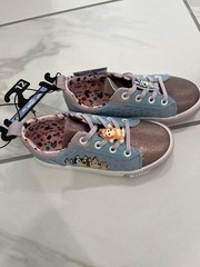 Bluey Bingo Blue Pink Purple Sneaker Unisex Kids Size 12 Lace Up Low Top