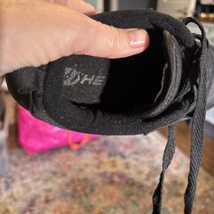 Heelys Pro Launch 20 All Black Canvas Wheeled Skate Skating Shoes Youth Sz 6
