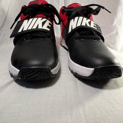 Size 5 (GS) – Nike Team Hustle Mid Black Racer Red