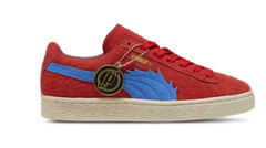 Kids Puma One Piece Suede Buggy GS Red Blue White 396648-01 Multiple Sizes