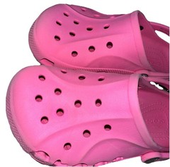 Crocs Baya Clogs Junior Kids J2 Pink Comfort Shoe Sandals See Photos