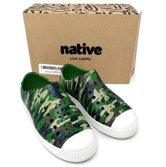 Native Jefferson Kids Slip On Water Shoes Sneakers Rio Green Stone CAMO Size C13
