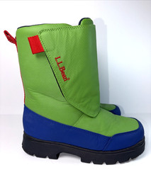 L. L. Bean Kids Snow Winter Boot Size 5 Green Blue
