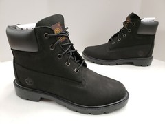 Junior sizing Timberland 6 “ Inch Basic Classic Boots Black Nubuck TB0 10910 001