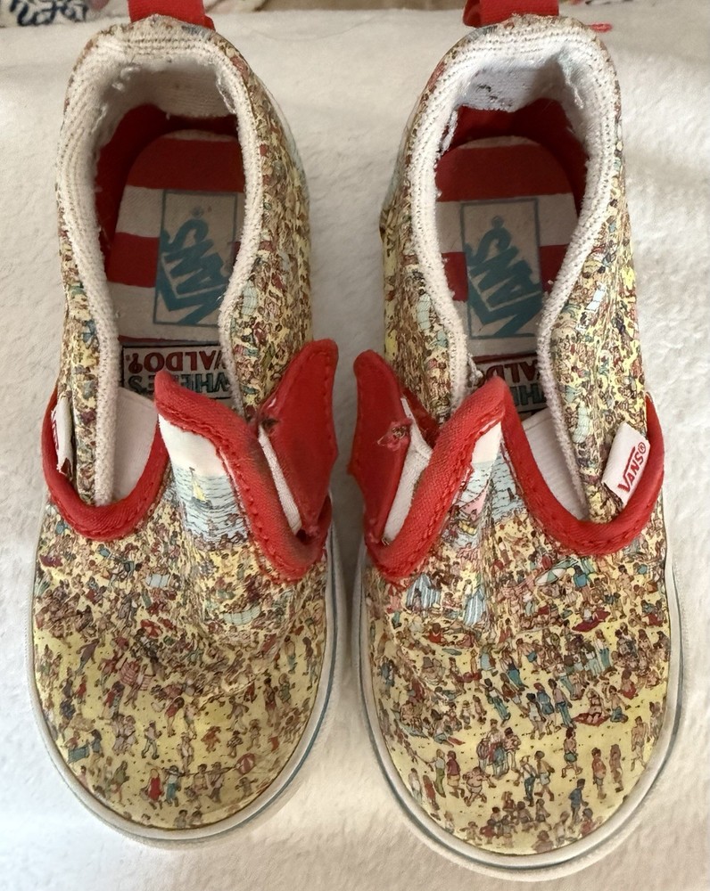 VANS x Where’s Waldo Classic Slip-On for Toddlers 2021 Size 8
