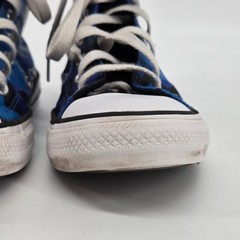 Converse Chuck Taylor All Star High Top Blue Camo Youth Sneakers Size 3