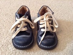EUC! Youth Andrea Montelpare Blue Lace Up Sneakers/Boots Sz 20 Made In Spain