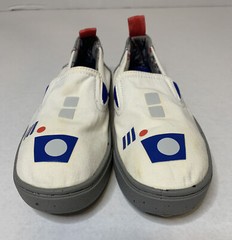 Toms x Star Wars Luca R2D2 Print White Low Slip On Youths Trainers 10014523 sz 3