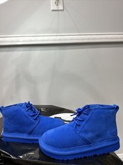 UGG CLASSIC NEUMEL II ROYAL BLUE SUEDE BOOT BOYS SIZE 3