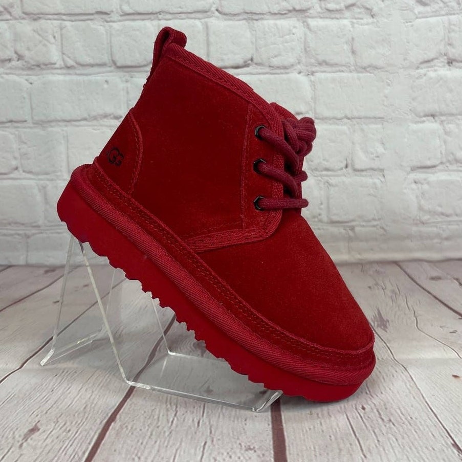 Ugg Neumel II Suede Chukka Red Boots Toddlers Size 9 (S/N 1017320T)