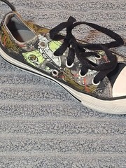 Converse All Star Junior Interstellar Dinos Dinosaurs Sneakers 665392C Size 12