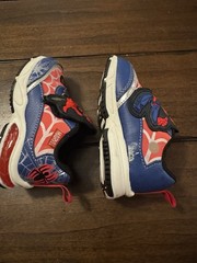 Marvel Spider-Man Hook & Loop Kids Sneakers Size 7 Red Blue Black