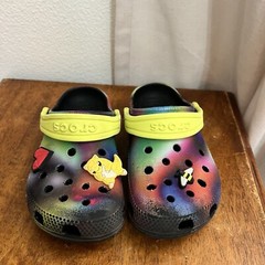 Crocs Classic Clogs Primary Rainbow Tie Dye Kids Clogs Size Childrens 7 Pokémon