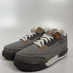 Jordan 3 Retro Cool Grey 2021 GS Silver Sport Red Light Graphite 398614-012 5.5Y