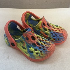 Buc-ees Tie Dye Clog Multicolor Slip On Water Shoes Youth Size 7/8