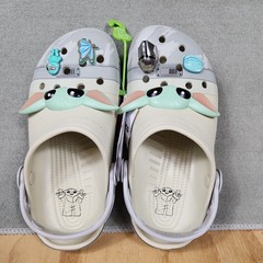 Disney Star Wars x Crocs ‚Grogu‘ Classic Clogs Kids Size J6 NEW