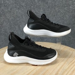 Under Armour Shoes Youth 6.5 Curry Flow 8 Sneakers Black Lace Up 3023527-002
