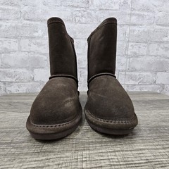 Bearpaw Winter Boots Youth Size 1 Chocolate Emma Suede Wool Blend