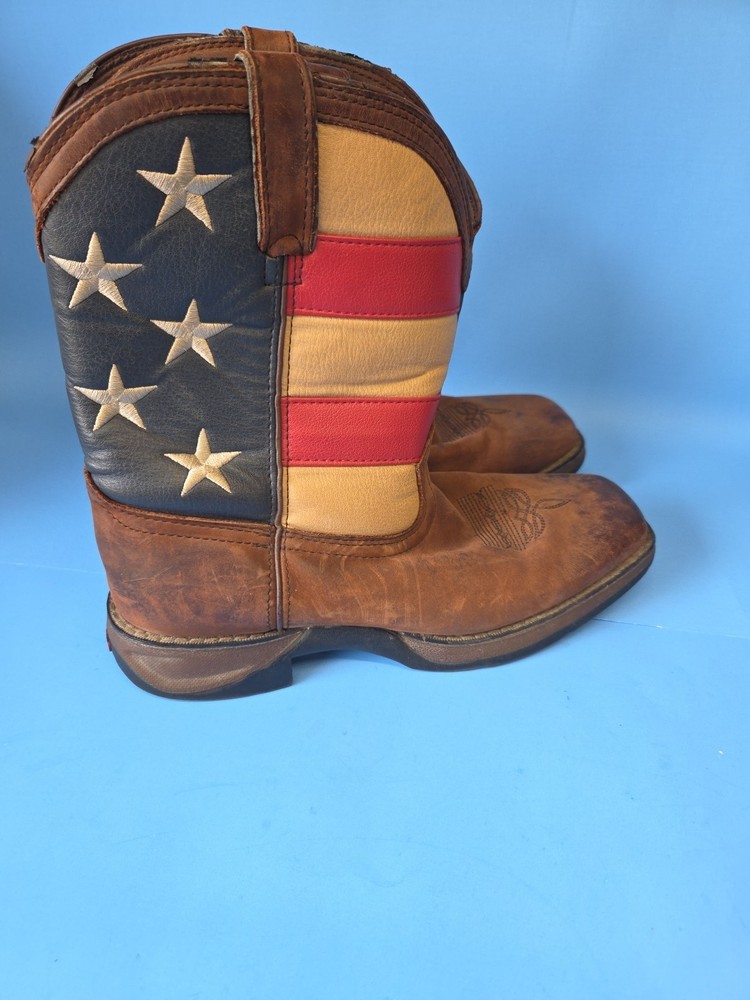Durango Union Flag, Western Boot, Brown Size 6M