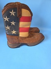 Durango Union Flag, Western Boot, Brown Size 6M