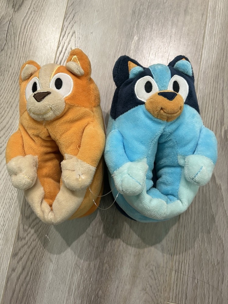 Bluey Bingo & Bingo Soft Plush Slippers Girls and Boys Size 7 and 8