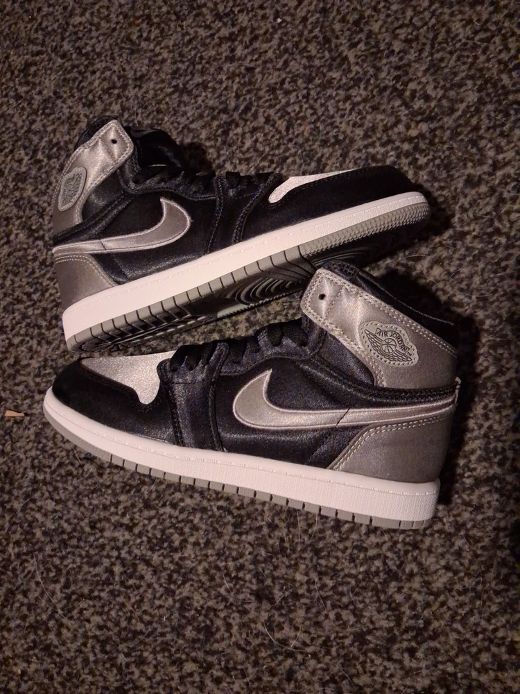 Jordan 1 Retro High OG Satin Shadow PS 1 FD5304 010 Black /Grey Size 2.5Y