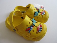 Casual Kids Youth Unisex Slip On Beach Clog Sandal Yellow Various Sizes New