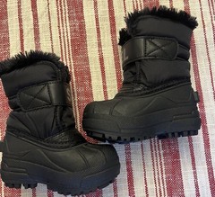 SOREL Children’s Snow Commander Boot Unisex Black Charcoal Size 6
