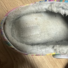 Crocs Kids J1 Classic Lined Clogs Rainbow Swirl Fleece Lined Shoes Youth 1