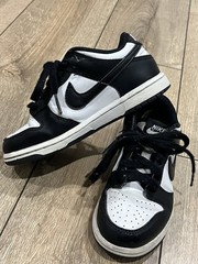 Size 11C Nike Dunk Low Retro White Black Panda Sneakers CW1590-100