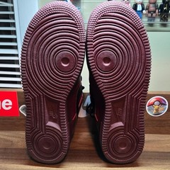 Nike Air Force 1 07 Low Maroon And Black 6y