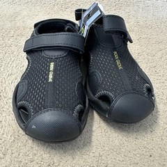 Body Glove Youth 13 Black River Sandals Mesh Water Shoes Hook Loop New