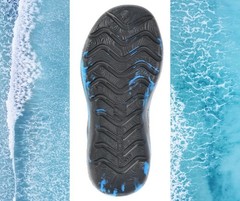 Rugged Shark Size 4 BIG BOY Slip on Water Sneakers Black/Blue NWT