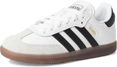 adidas Samba Indoor Sneaker, White/Black/Gum, 12 US Unisex Little Kid – NEW