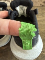 Nike Crater Impact Unisex Kids Sneaker Black Gray Green Mesh Elastic Slip US 7C
