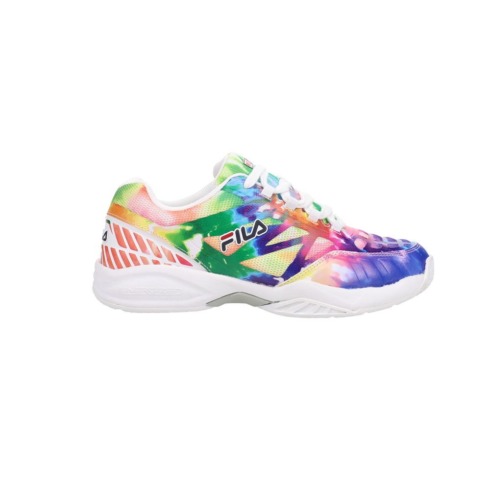 Fila Axilus Tie Dye Lace Up Tennis Youth Girls Multi Sneakers Athletic Shoes 3T