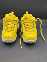 FILA Disruptor II Youth Size 9 Yellow Chunky Sneakers Shoes