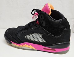 Nike Air Jordan 5 Floridian Black 2013 Retro GS 440892-067 sz 5.5Y Woman’s 7