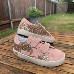 *NEW* Authentic Golden Goose Kids, Old School Glitter Superstar size 1y/ eu 32