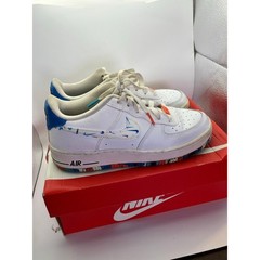 Nike Air Force 1 LV8 GS Swooshes DM7597-100 6Y Big Kids Shoes Whites Multcolor