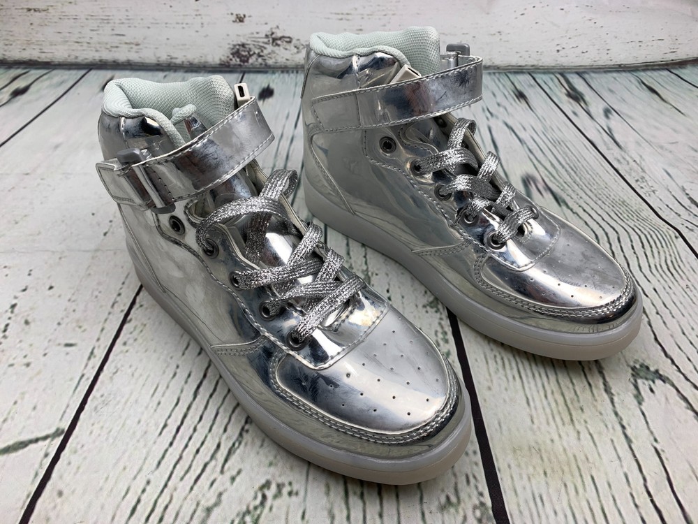 LED Light Up Shoes Light for Men High Top LED Sneakers USB Recharging Shoes