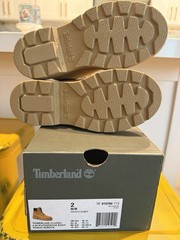 Timberland Classic 6″ Waterproof Wheat Nubuck Youth Boot US 2 M TB010760713