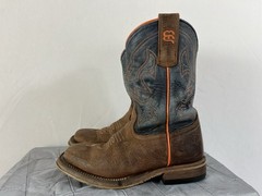 Anderson Bean Youth Cowboy Boots Brown Leather Western Kids Size 1