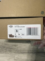 UGG Kids‘ Classic Ultra Mini Bootie Dune Suede Ankle Flat Youth 6 1130750K