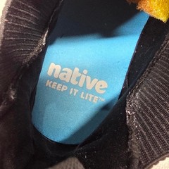 Native Kensington Treklite Boots Kids C13 Black Chelsea Slip On Lug Sole Rugged