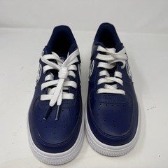 Nike Air Force 1 Low Blue Void Camo Swoosh Youth Size 5.5Y Sneakers CW1574-400